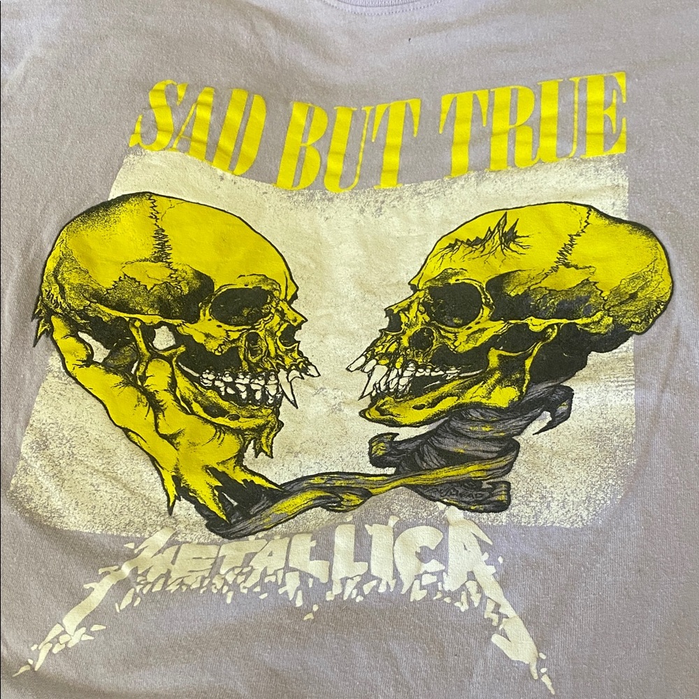 vintage Metallica "Sad But True" t-shirt featuring artwork by Pushead